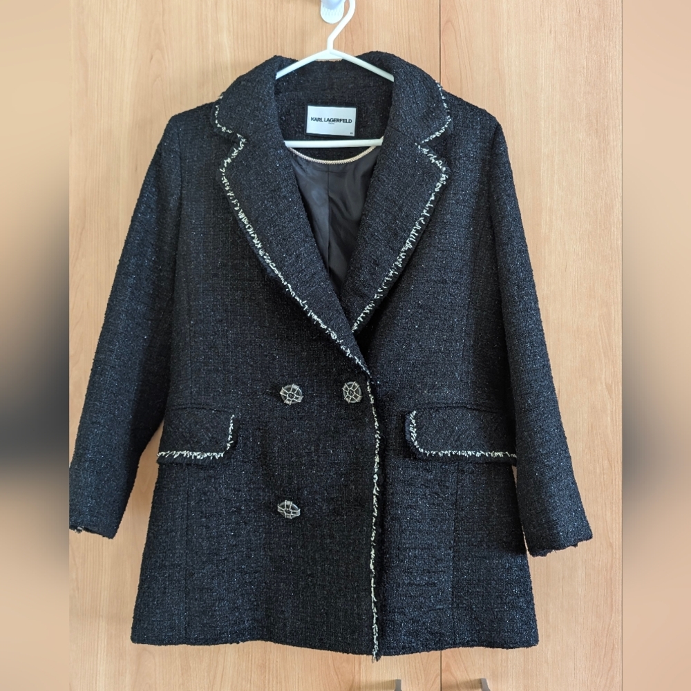 Karl Lagerfeld Black Women's Coat